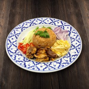 Thai Food Delivery Kuala Lumpur Baan Rainbow Fried Rice with Thai Condiments